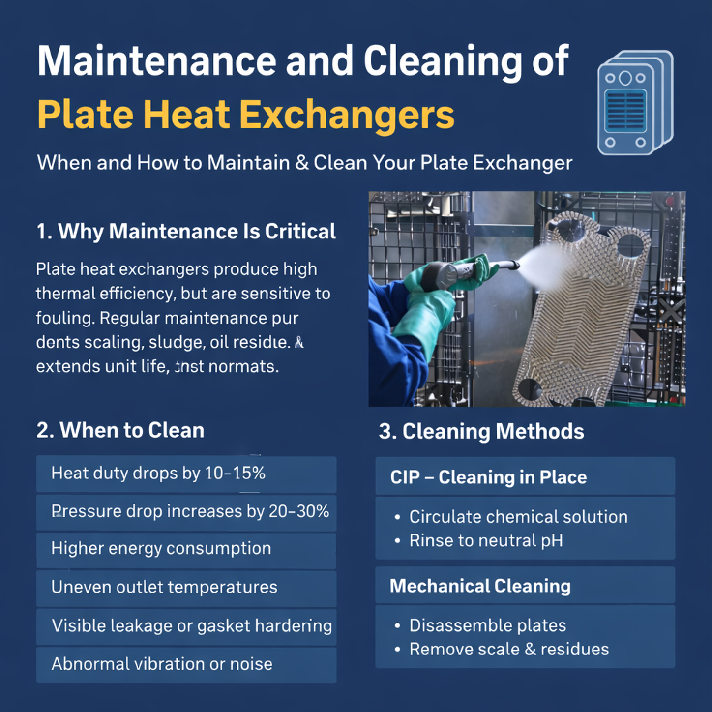 Maintenance and Cleaning of Plate Heat Exchangers