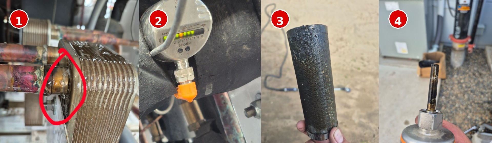 nozzle leakage brazed plate heat exchanger