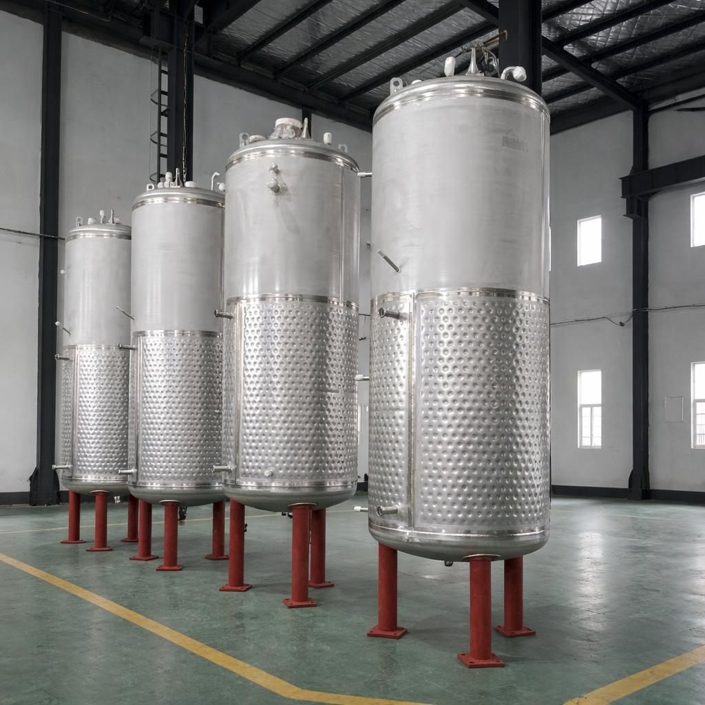 Industrial dimple jacket tank by HEXNOVAS for cooling and heating applications